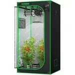 VIVOSUN S276 32"x32"x63" Grow Tent, High Reflective Mylar with Observation Window and Floor Tray for Hydroponics Indoor Plant for VS1500