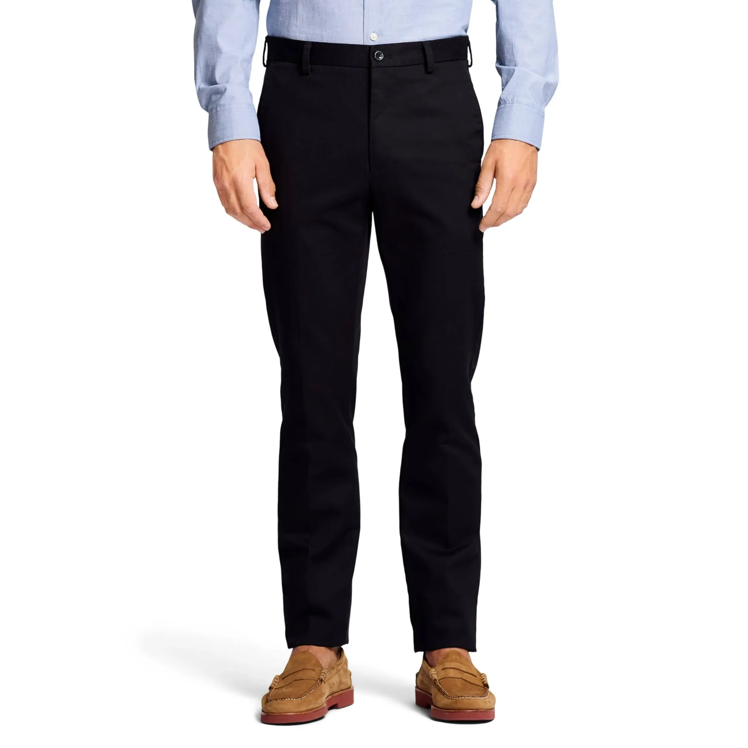 IZOD Men's American Chino Flat Front Slim Fit Pant