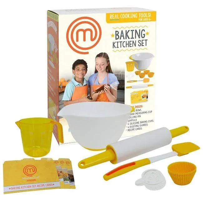 MasterChef Junior Baking Kitchen Set - 7 Pc. Kit Includes Real Cooking Tools