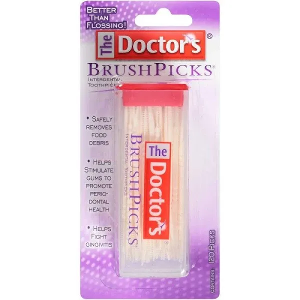 The Doctor's BrushPicks Toothpicks, Interdental - 120 picks