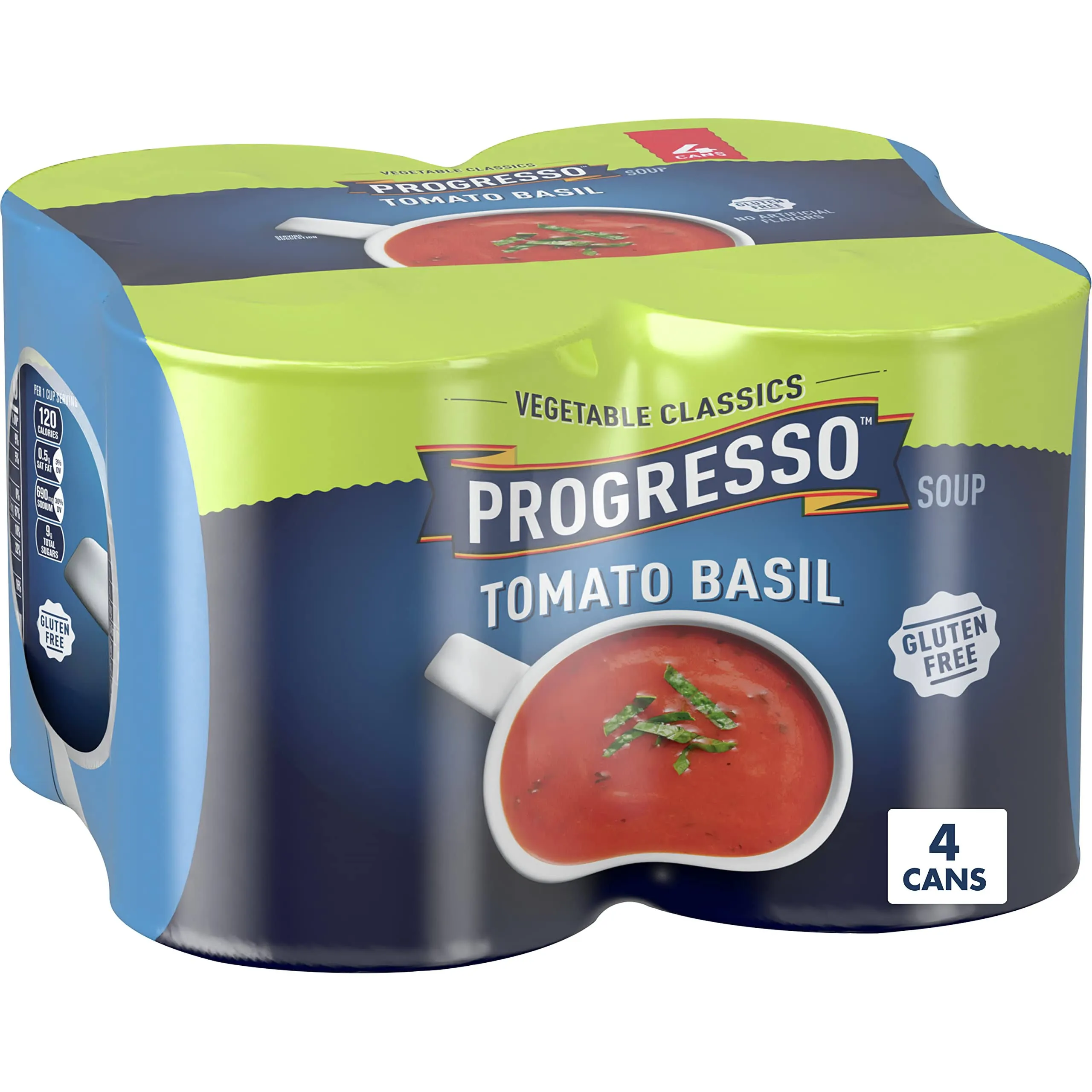 Progresso Vegetable Classics Tomato Basil Canned Soup 4 Count / 19 oz