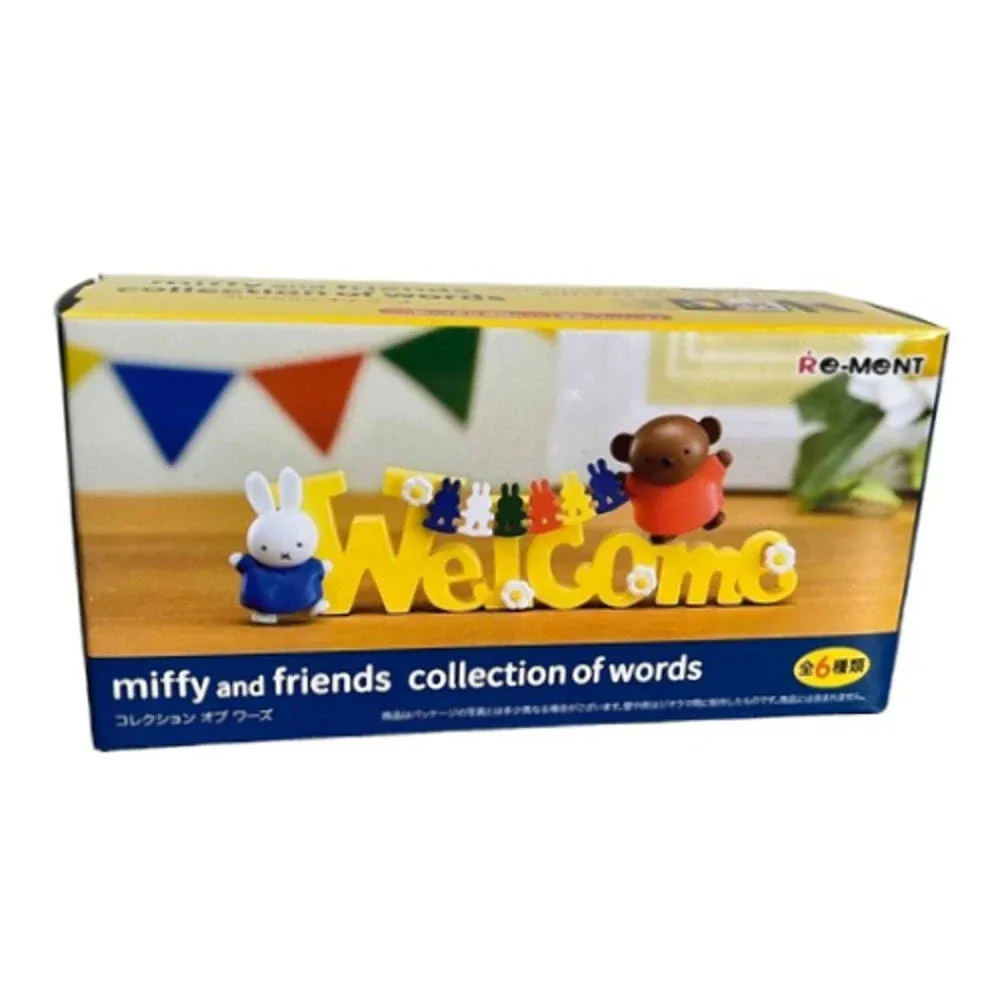 Re-Ment Miffy and Friends Collection of Words 6 Pcs Complete Box