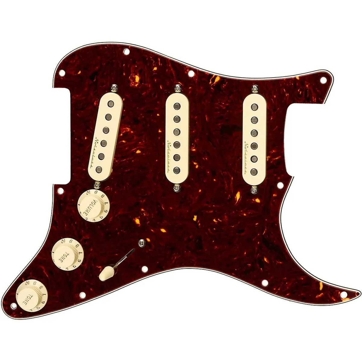 Fender Vintage Noiseless Prewired Stratocaster Pickguard - 3-Ply White