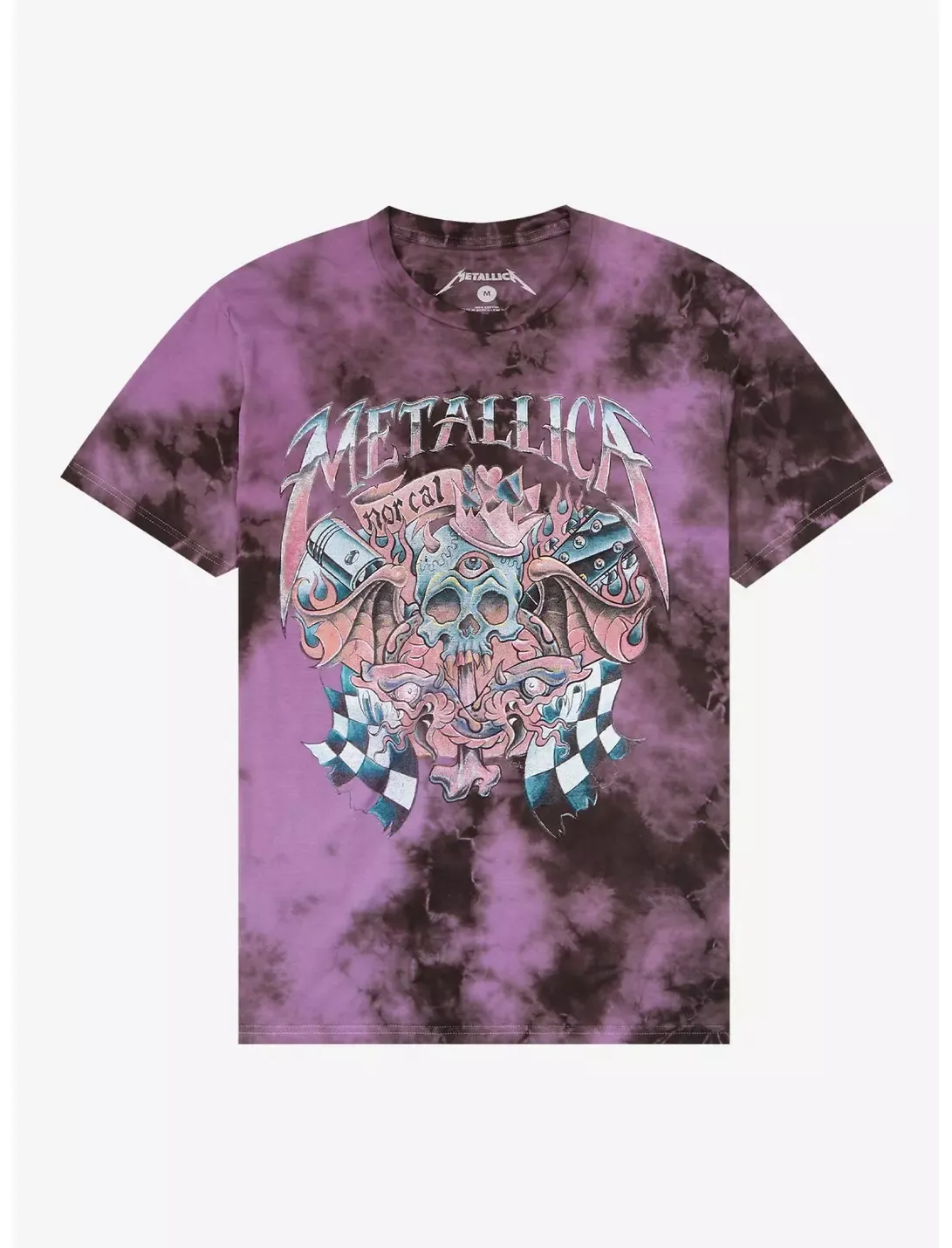 Metallica NorCal Skull Tie-Dye Girls T-Shirt | Hot Topic