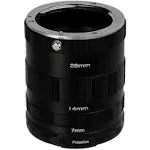 Fotodiox Macro Extension Tube Set for Fujifilm Fuji X-Series Mirrorless Cameras