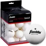 Franklin Sports 40-millimeter Star White Table Tennis Balls