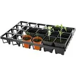 IGGRO 2 Pack Seed Starting Tray for Nursery Pots, 24 Cell Garden Seedling Starter Grow Trays size 11 x 17 Inch for Planting Propagation Germination Plugs Indoor Gardening