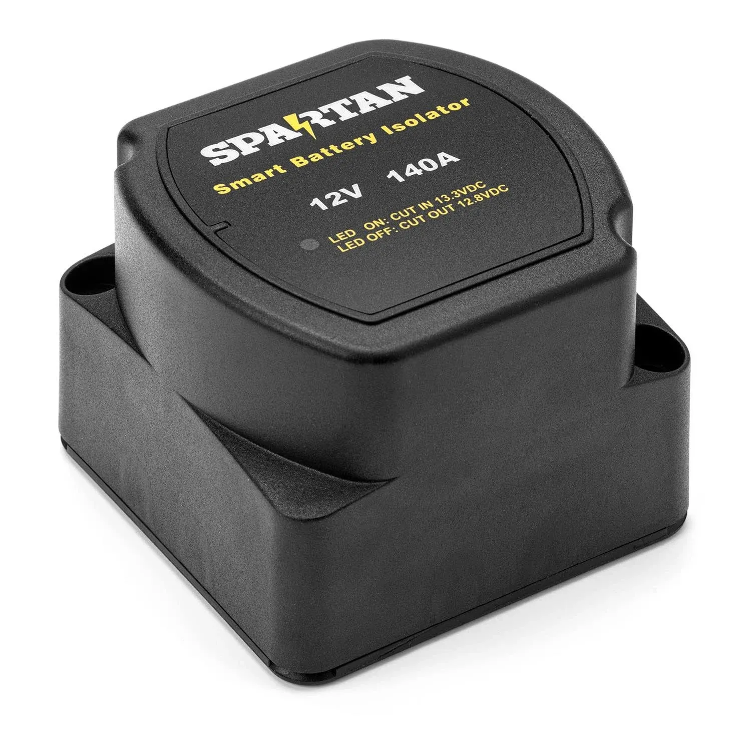 Spartan Power Smart Dual Battery Isolator 12V 140A Voltage Sensitive Relay VSR for Vans, Trucks, RVs, Motorhomes, ATV, UTV, Boats, Off Road Vehicles