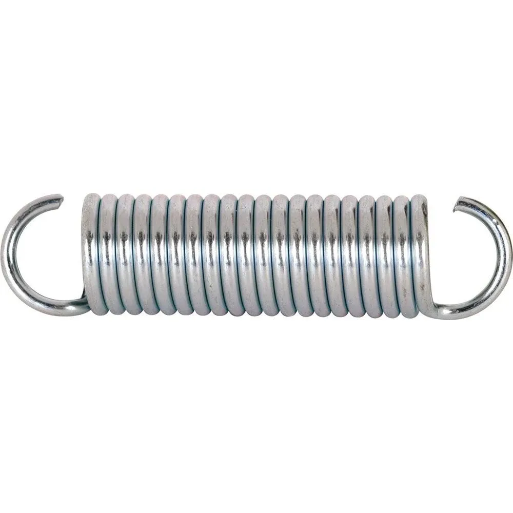 Prime-Line SP 9620 Extension Spring, Spring Steel Construction, Nickel-Plated Finish, 0.105 GA x 3/4 In. x 3-1/8 In., Single Loop Open, (2 Pack)