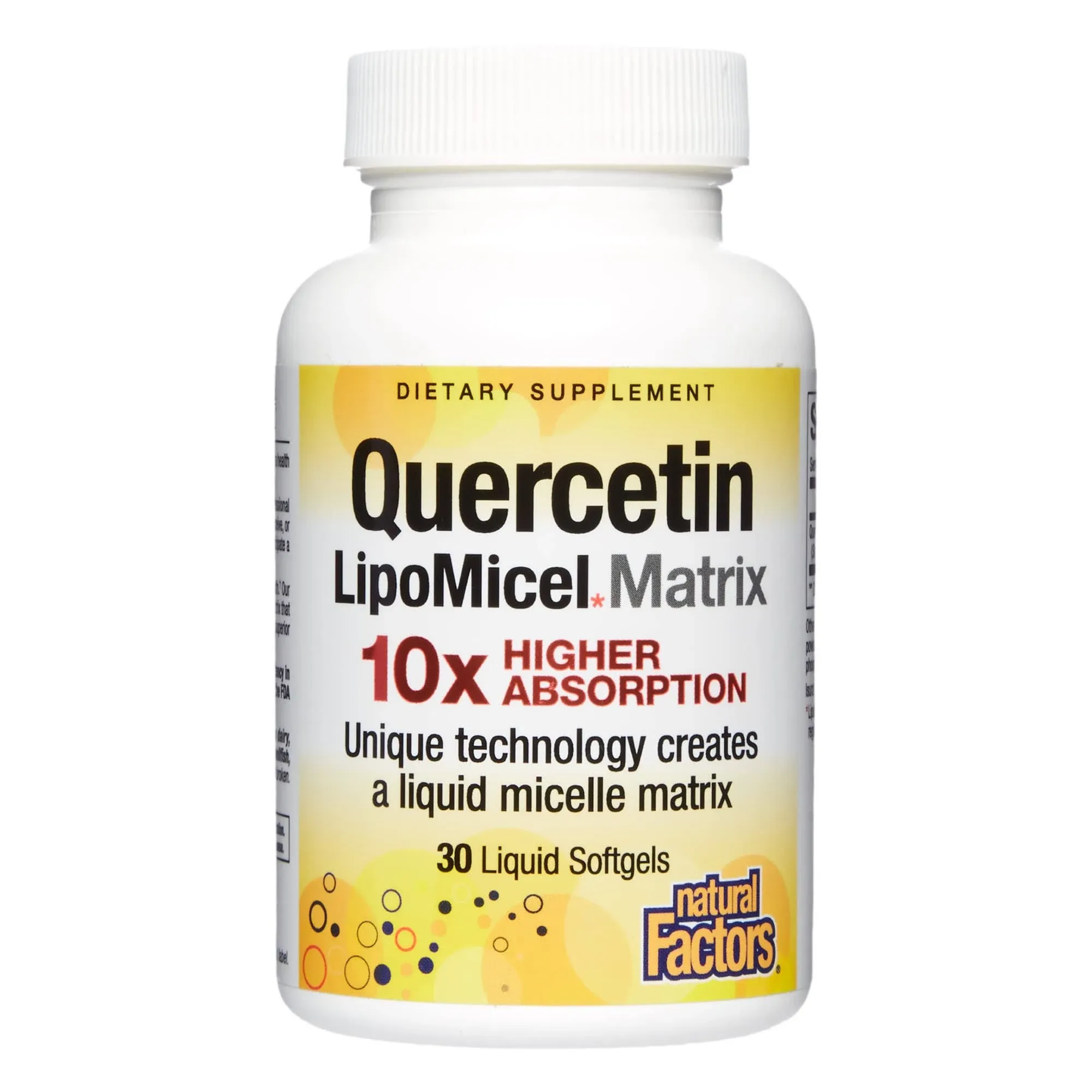 Natural Factors Quercetin Lipomicel Matrix 60 Capsules