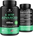 TWINLEAF 5 HTP Supplement for Mood Support - Made in USA - Natural 5-HTP &amp; L-...