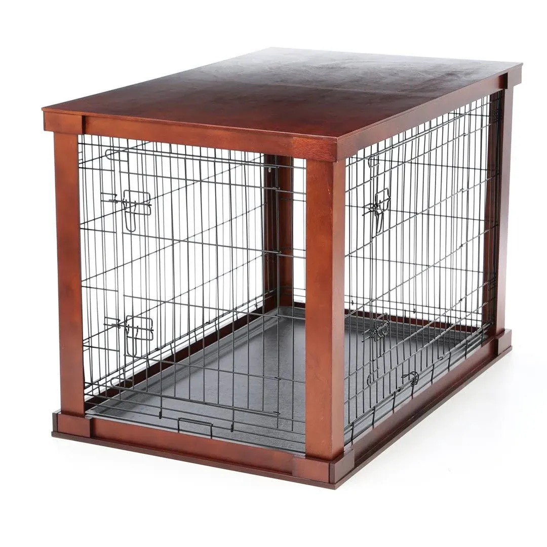 Merry Products PTH0231720100 Cage with Crate Cover- White - Small