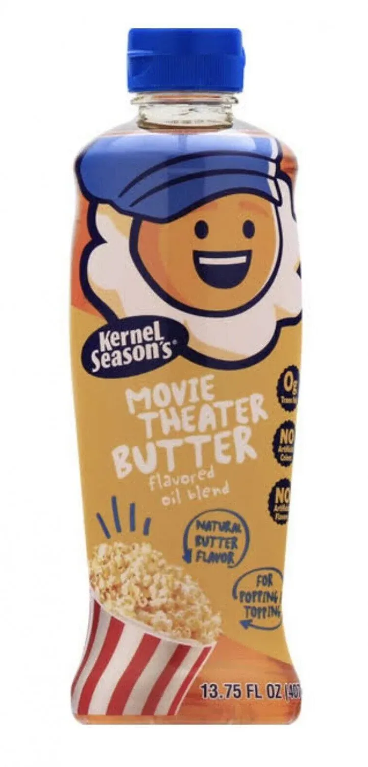 Kernel ~ Movie Theater Butter Flavored Oil Blend ~ For Popcorn ~ 13.75oz Bottle