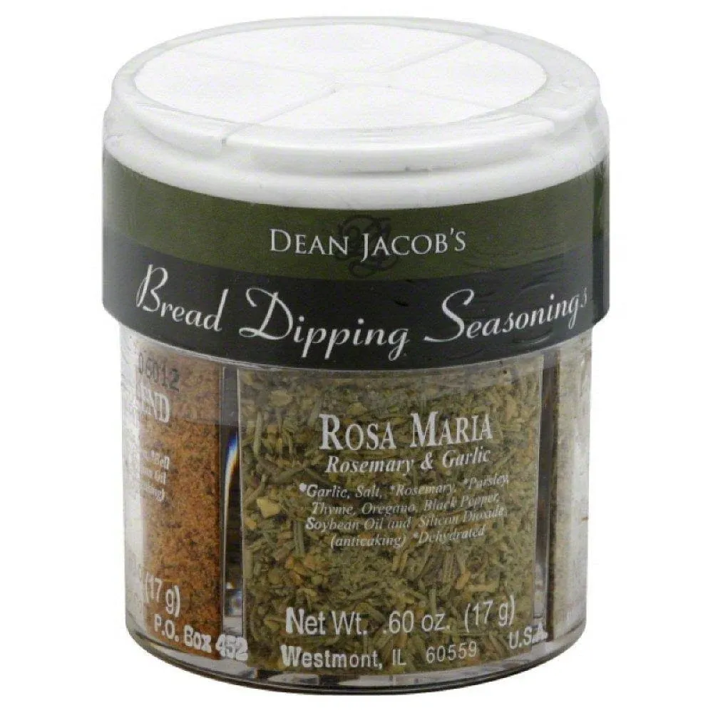 Dean Jacob's Bread Dipping Seasoning, 4 Flavor Variety Pack, 2.4 Ounce