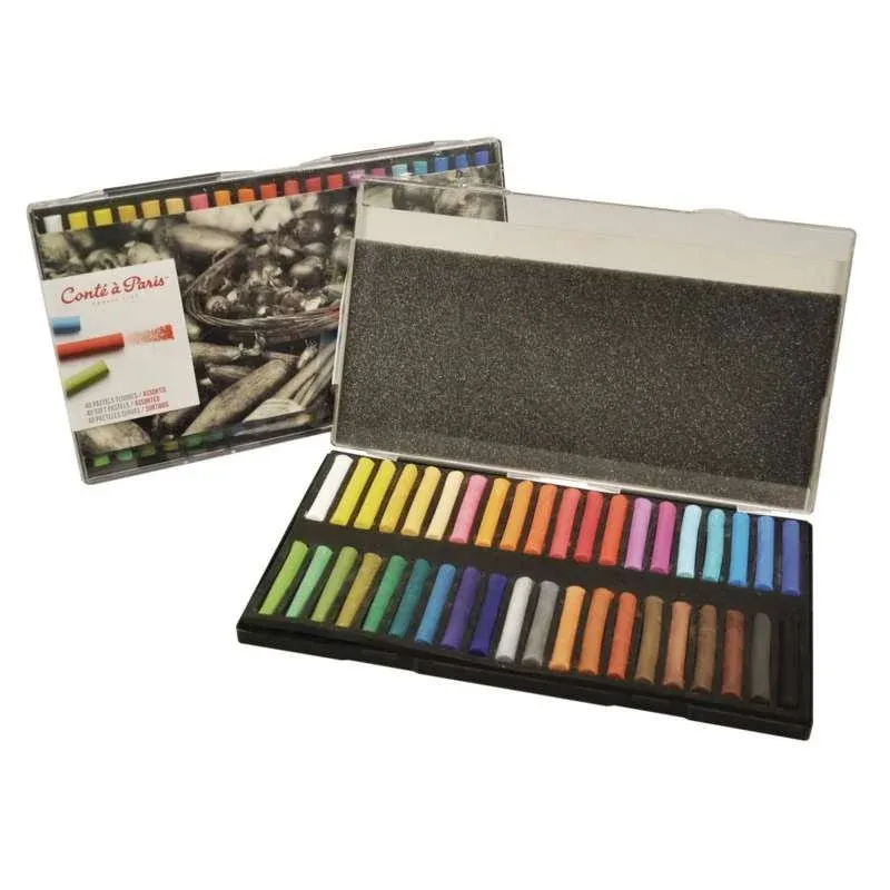 Conte Soft Pastel Set Assorted Colors Set of 40