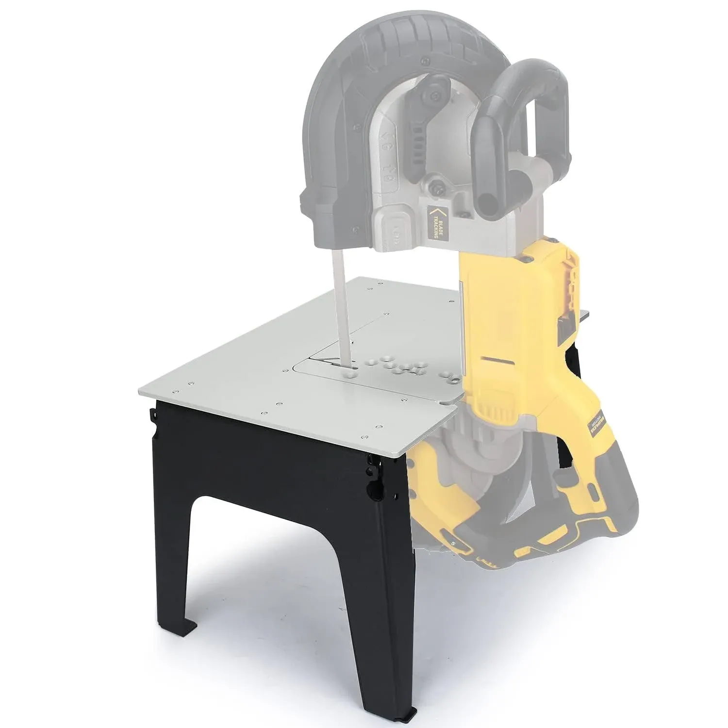 DITKOK Band Saw Stand Portable Table Alloy Steel Base for DeWalt Band Saw, for Milwaukee for Makita Band Saw, Powder Coated Table