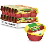 Mott's Strawberry Applesauce, 4 Oz Cups, 72 Count (12 Packs Of 6), No Artificial Flavors, Good Source Of Vitamin C, Nutritious Option For The Whole Family