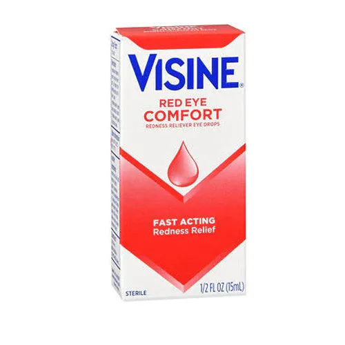 Visine Red Eye Comfort Redness Relief Eye Drops to Help Relieve Red Eyes Due ...