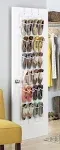 Whitmor 24 Pocket OTD Shoe Organizer Clear