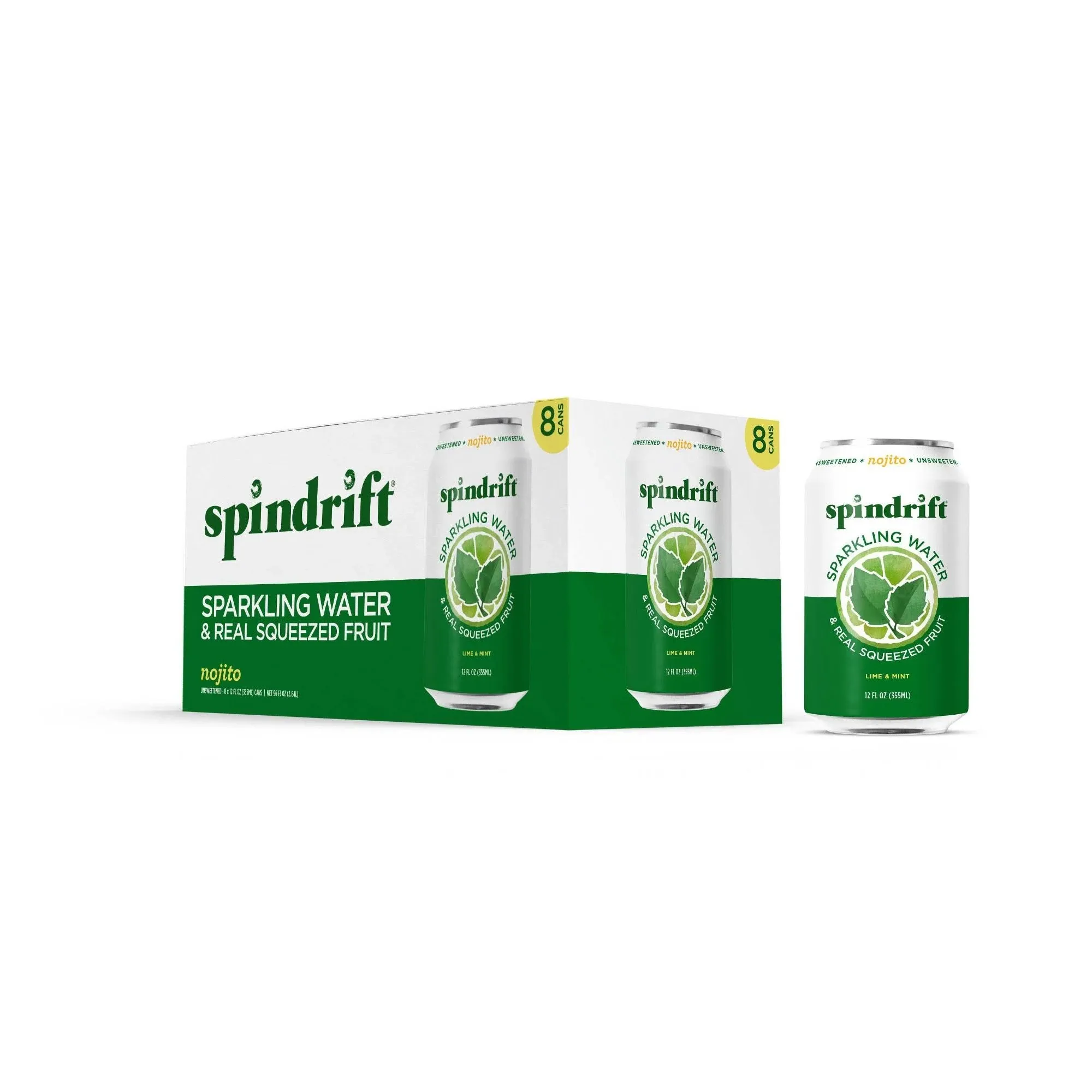 Spindrift Sparkling Water, Half Tea & Half Lemon Flavored, Made with Real Squeezed Fruit, 12 Fl Oz Cans, Pack of 24 (Only 5 Calories per Seltzer Water Can)