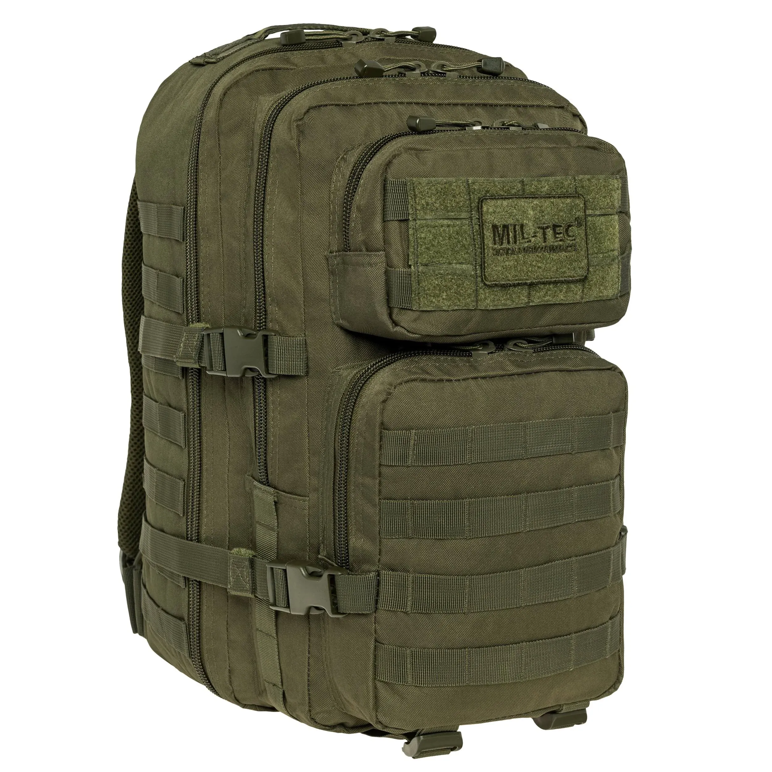 Mil-Tec Military Army Patrol Molle Assault Pack Tactical Combat Rucksack Backpack Bag 36L Flecktarn Camo