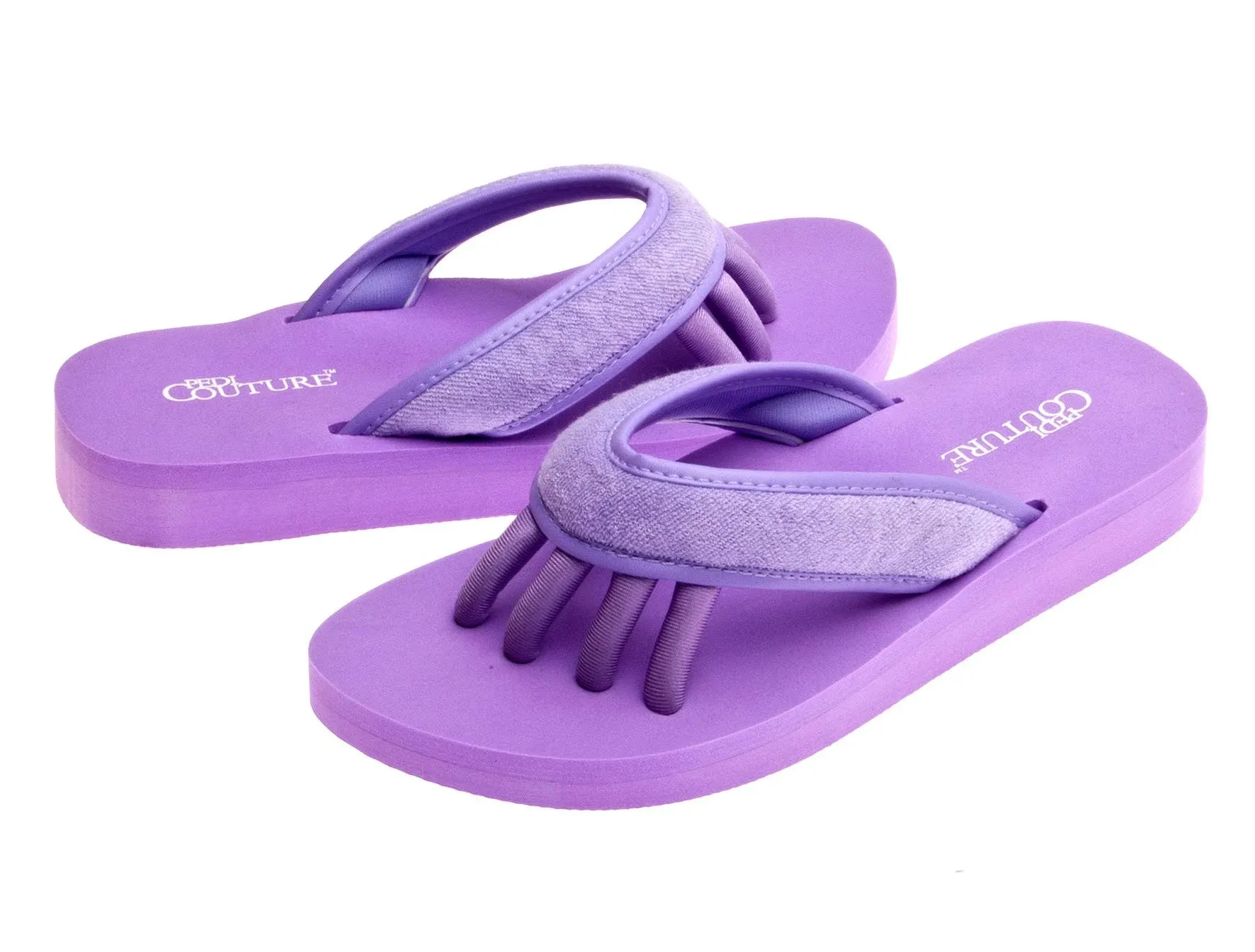 Pedi Couture Pedicure Toe Separators Pedicure Sandals for Women - Comfy, Light and Cushioned to Relieve Your Feet From Pain and Swelling - Various Styles and Sizes