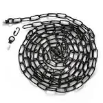 Voguad 15 Feet Lighting Pendant Chain, Black Chain for 15 feet (4.6m), 