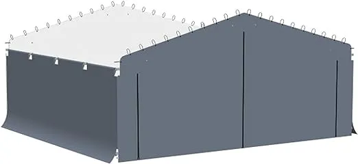 Arrow Enclosure Kit for Carport, 20 ft. x 20 ft., Gray