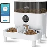 iPettie Automatic Cat Feeder for Two Cats, 2.4G WiFi App Control, 5L/21 Cup C...