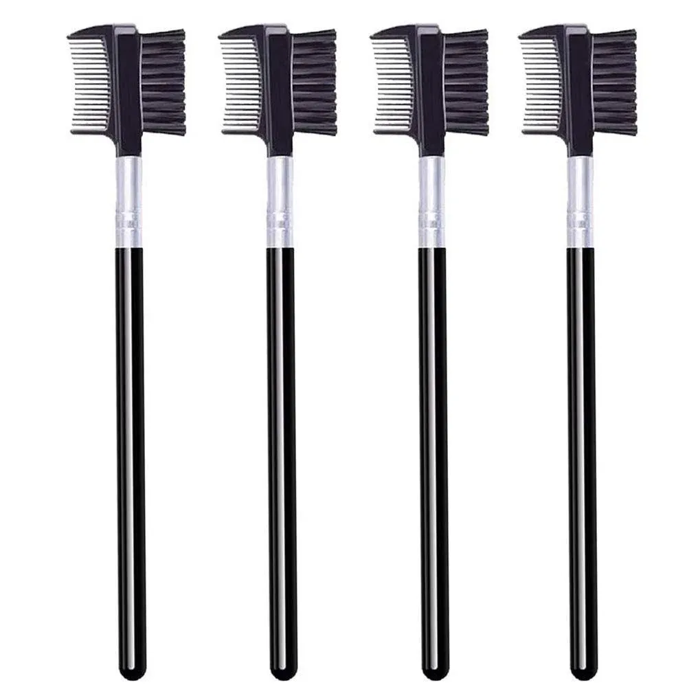 Yoizyfree 4 Pcs Eyebrow Brush and Comb,Makeup Eyelash Comb,Portable Spoolie ...