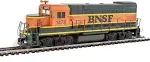 HO Loco EMD GP15-1 Std. Burlington North.  Santa Fe-green/orange/yel.