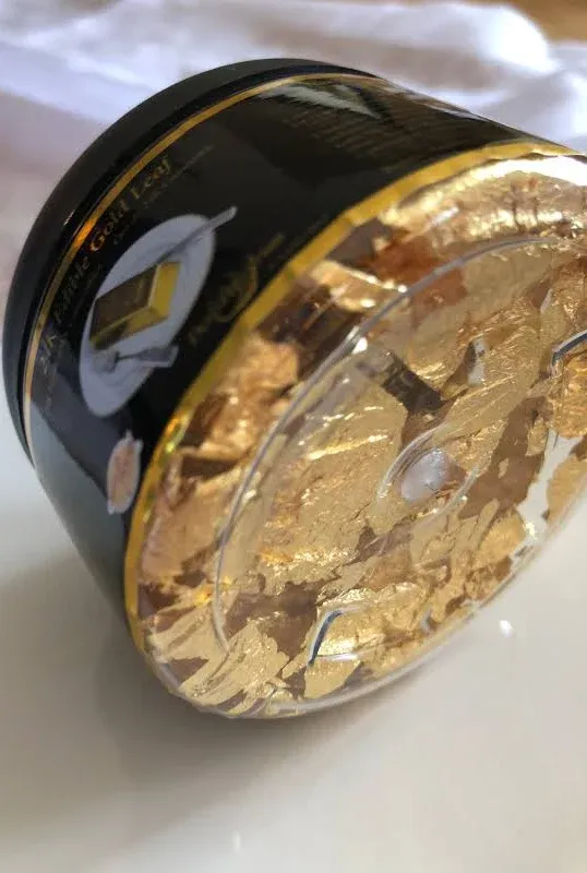 24K Edible Gold Leaf Flakes