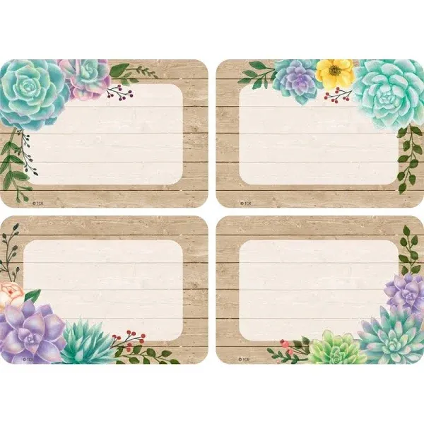 Rustic Bloom Name Tags