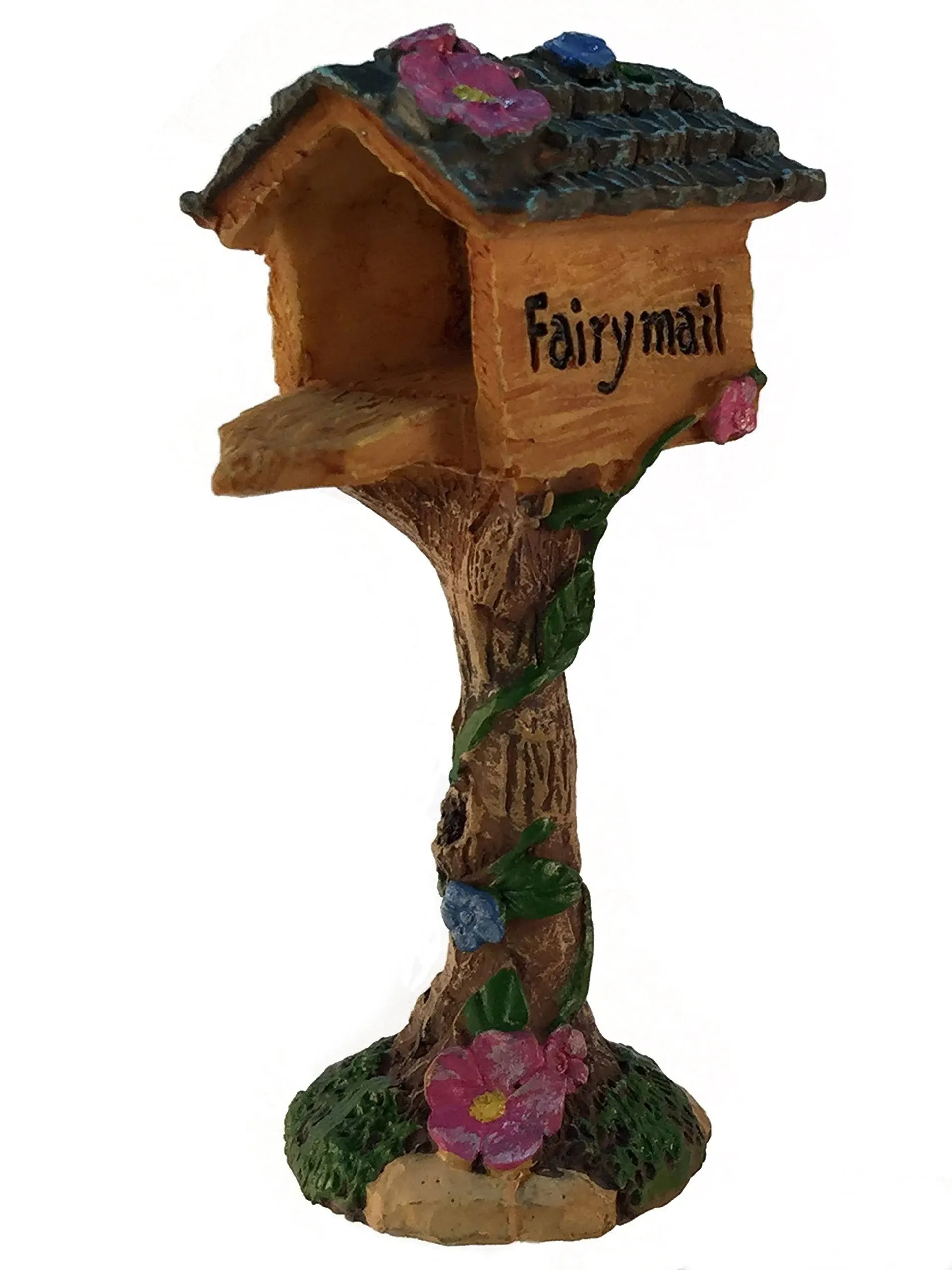 GlitZGlam Miniature Fairy Mailbox for The Enchanted Garden - A Fairy Garden Accessory