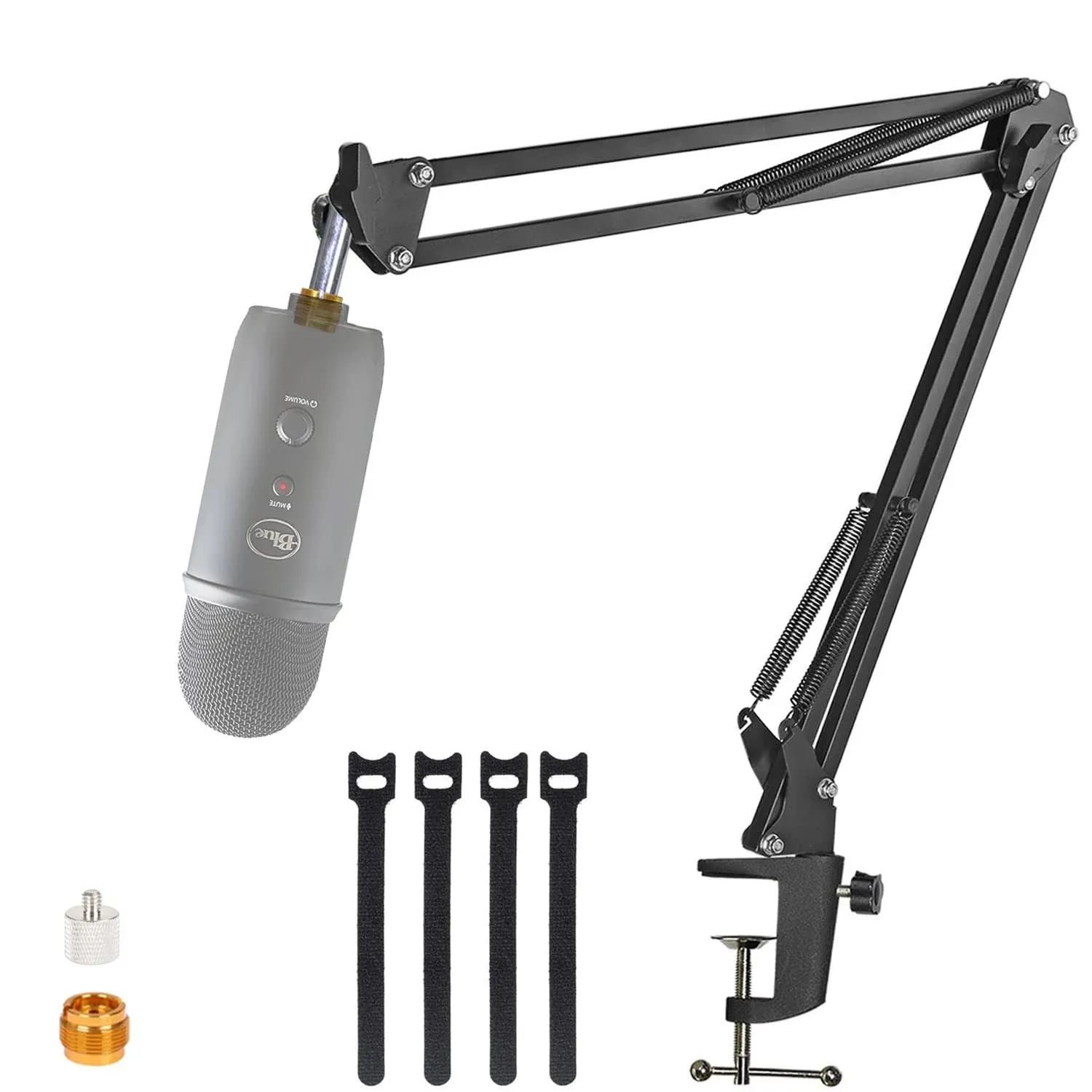 for Blue Yeti Microphone Boom Arm, YUZUHOME Adjustable Suspension Blue Yeti x and ...