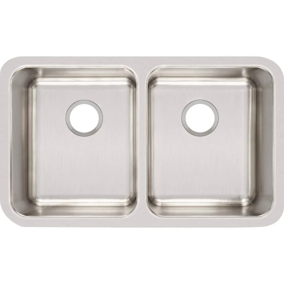 ELUH311810 Elkay Gourmet 30 3/4&#034; Double Undermount Stainless Steel Kitchen Sink