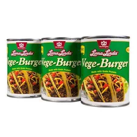 Loma Linda - Plant-Based Meats (Vege Burger (15 oz.), 12 Pack)