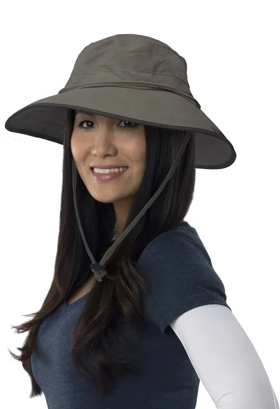 Sun Protection Zone Unisex Lightweight Adjustable Outdoor Booney Hat (100 SPF, UPF 50+)