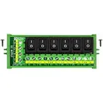 OONO Screw Mount 6 Channel Rocker Switch DC Power Distribution Strip Module