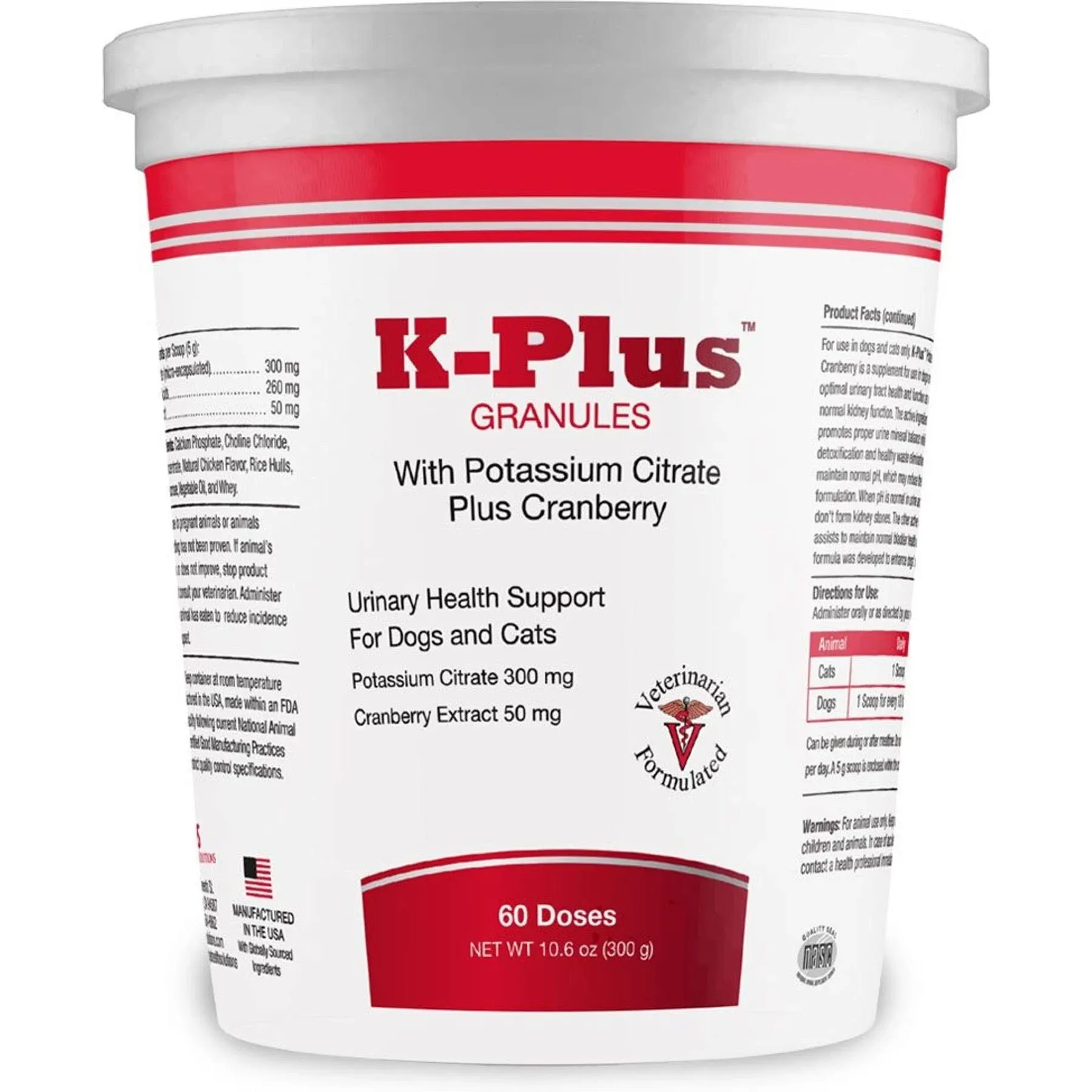 K-Plus Potassium Citrate Plus Cranberry Granules (60 Doses)