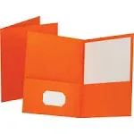 Oxford Twin-Pocket Folder, Orange - 25 count