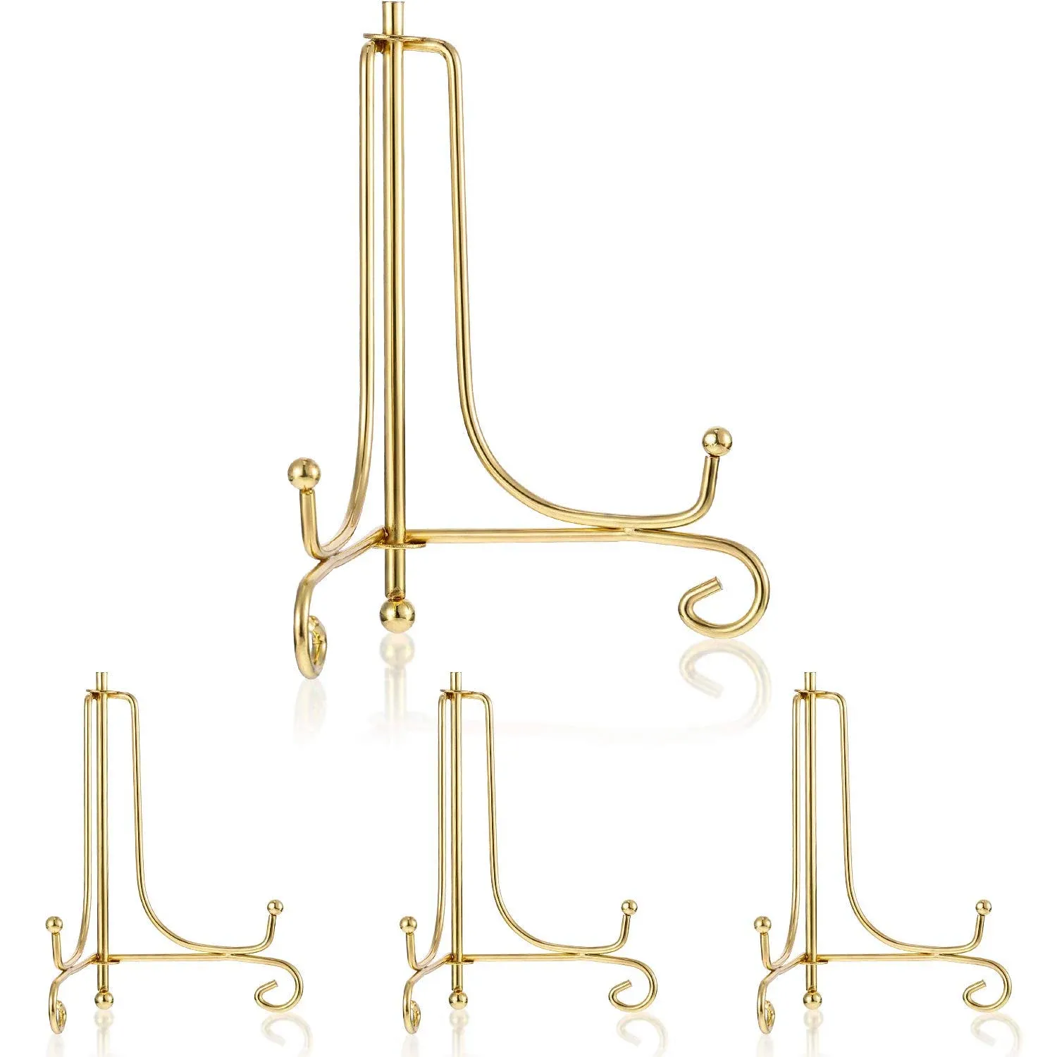 4 Packs Plate Stands for Display 6 Inch Plate Holder Display Stand, Iron Easel P