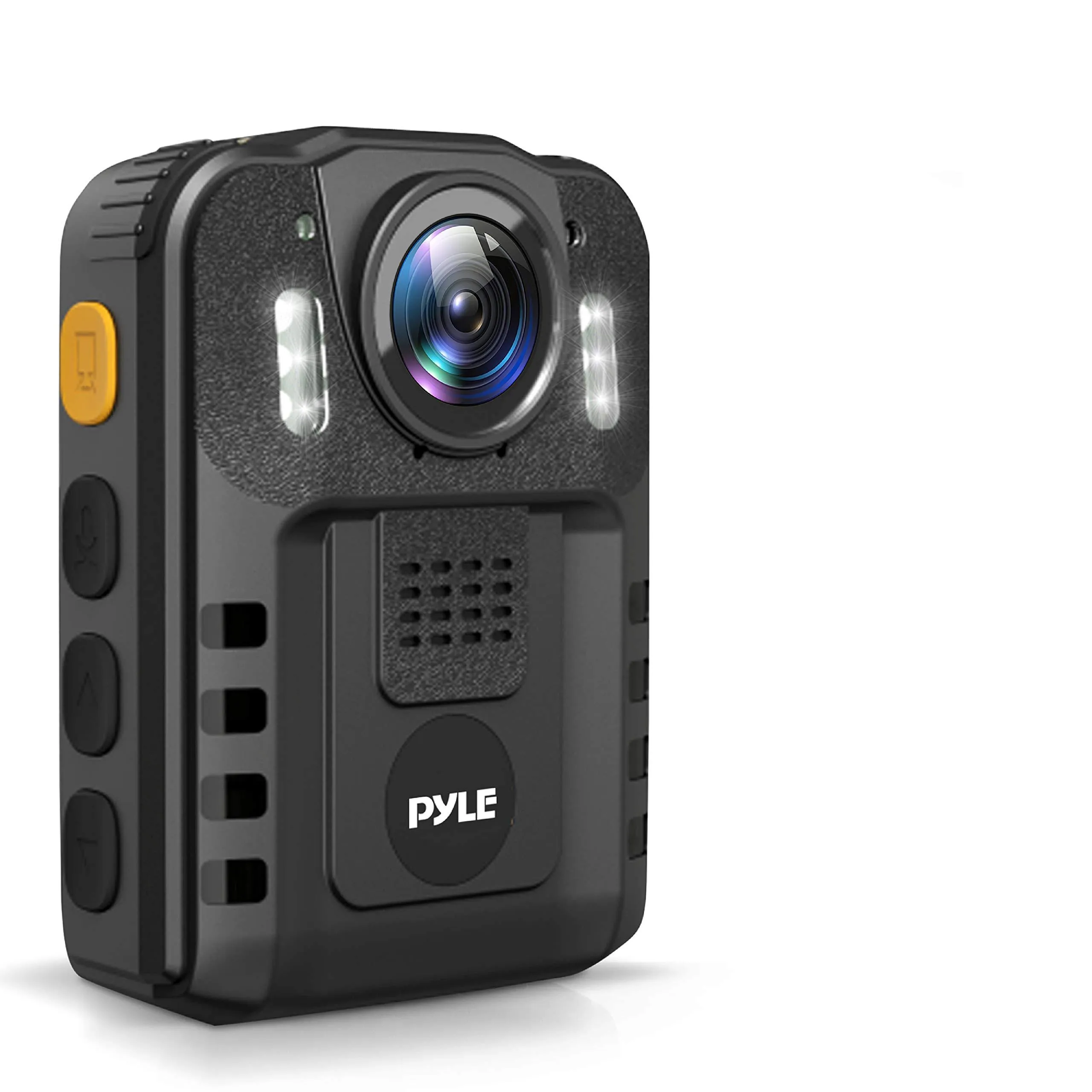 Pyle Police Security Video Compact Camera - HD 2304x1296p Rechargeable Wireless Waterproof Wearable Law Enforcement Mini PPBCM6