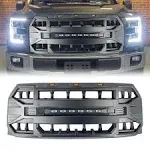 Armor Grill Front Bumper Grille w/Off Road&amp;Amber Lights For 2015-2017 Ford F150