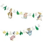 Peter Rabbit Garland, Includes 5 Peter Rabbit and Friends Characters and 6 Flower Pennants