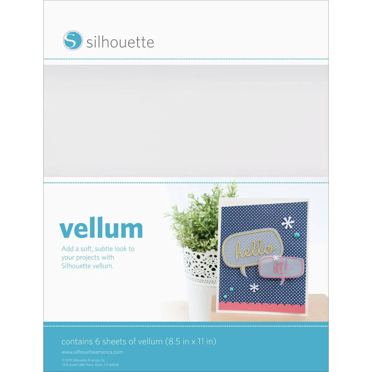 Silhouette Vellum Sheets - Translucent White