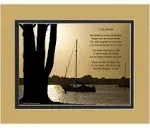 Brother Gift with You Have Touched My Life in Many Ways, by Being The Wonderful Brother You Are Poem. Boats at Dusk Photo, 8x10 Matted