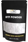 DTF Powder - Full Melting, Clump Free, DTF Transfer Powder - Soft Feel, DTF Powder and Transfer Film with Strong Ink Adhesion - White DTF Powder for Sublimation (500g / 17.6oz)