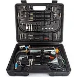 Wisamic Automotive Non-dismantle Fuel Injector Cleaner Kit and Tester with Case for Petrol EFI Throttle Petrol Cars, 750ML Tank, 145PSI