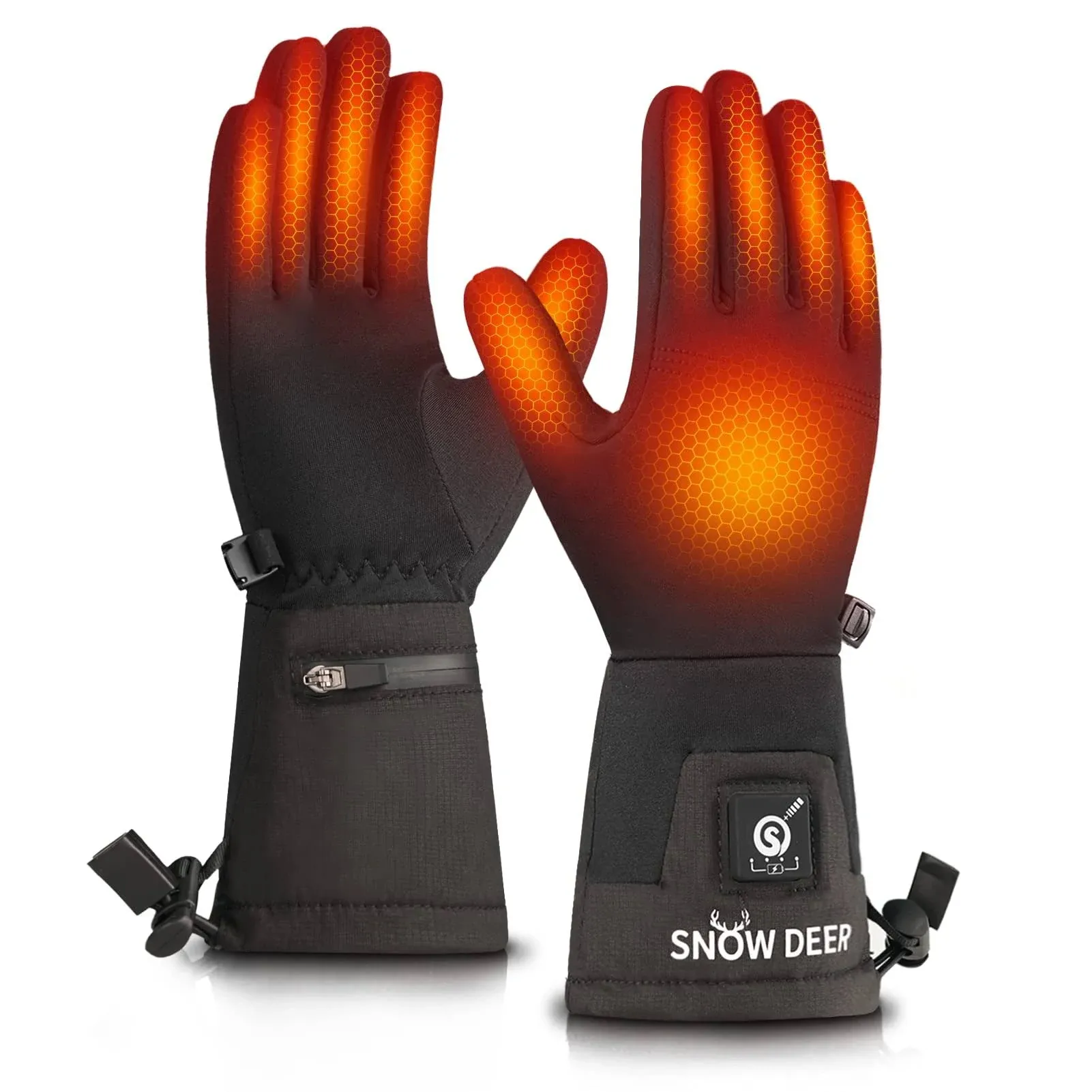 Heated Glove Liners Men Women,Recharge<wbr/>able Battery Heated Motorcycle Ski Snow...